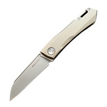 Laden Sie das Bild in den Galerie-Viewer, Real Steel Solis Titan tan bronze Slipjoint