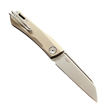 Laden Sie das Bild in den Galerie-Viewer, Real Steel Solis Titan tan bronze Slipjoint