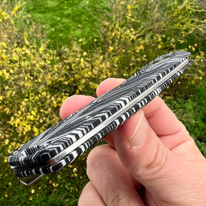 Real Steel Luna Zebra G10-Damast Jusaya Edition